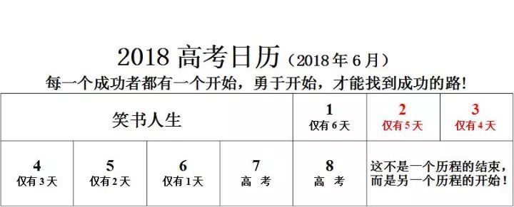 距离高考还有…2018黑龙江高考时间表曝光,