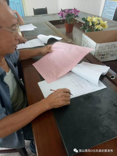 元氏县张贴发放整改回头看明白纸 切实提高群