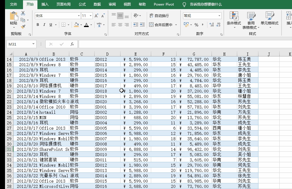 Excel表格整理大法!让你的表格更高效!