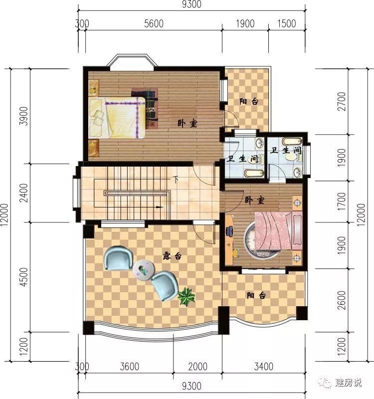 3套带挑空客厅的三层别墅，一进门就被吸引住了