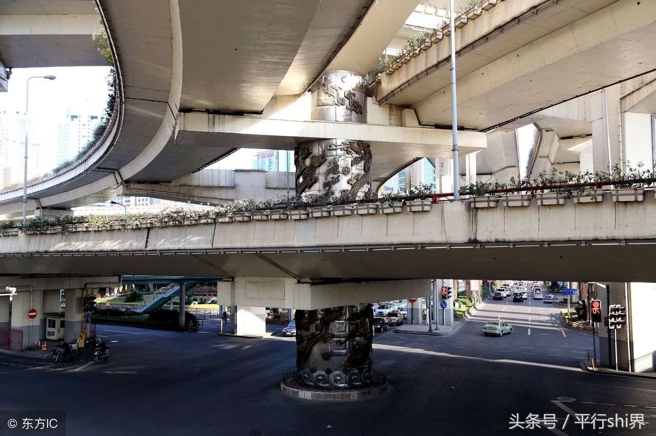 上海这个高架路为何有根神秘龙柱?这个传说流