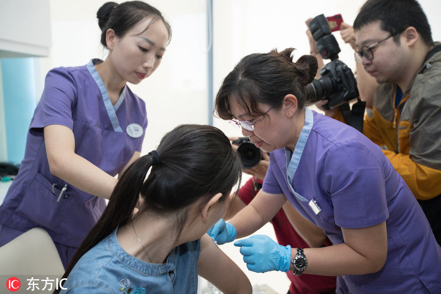 我国内地首针九价HPV疫苗在海南博鳌超级医