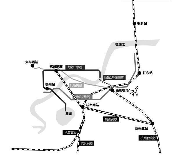 萧山机场要通高铁，猜猜从你家到机场要多少分钟？