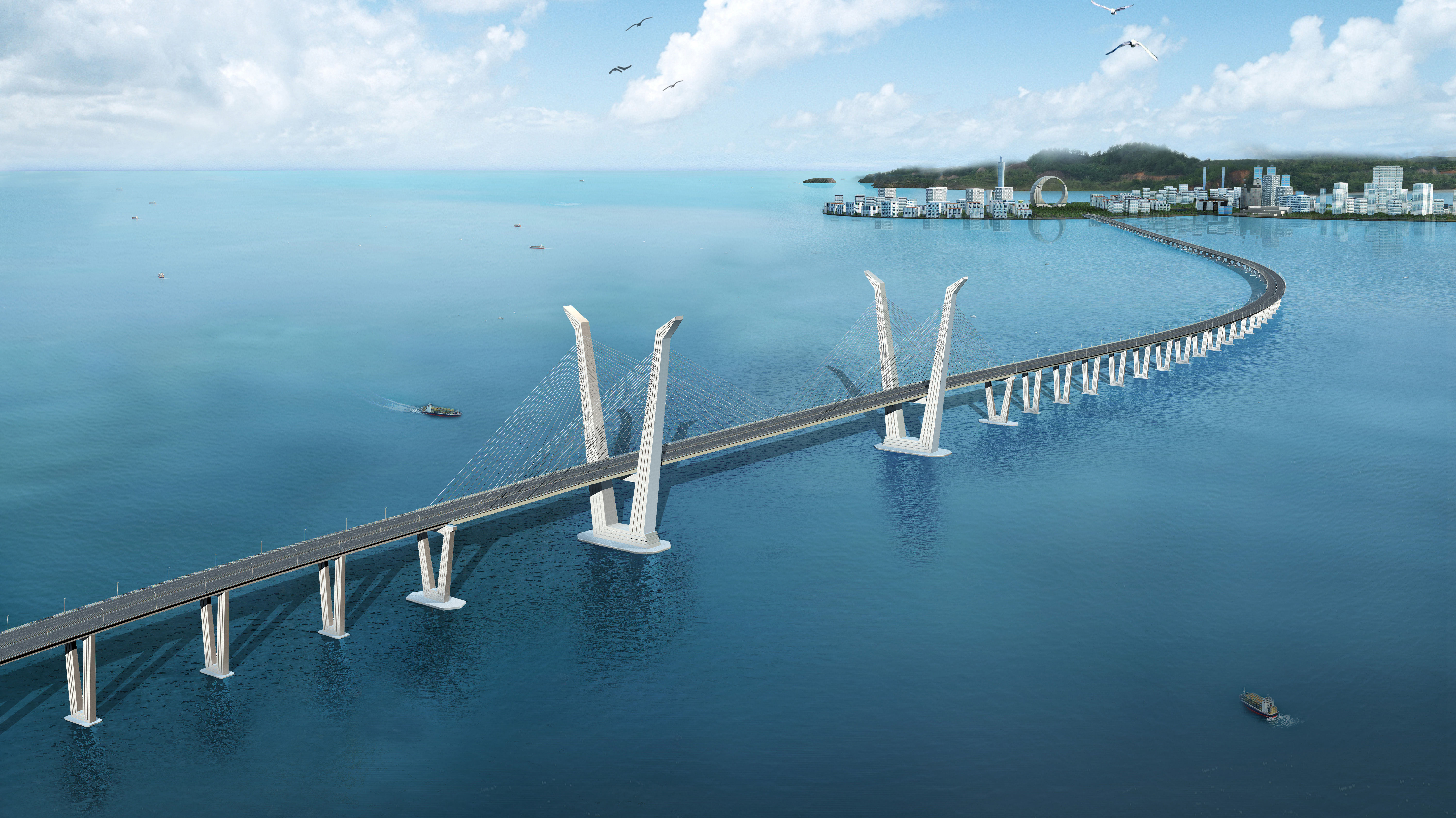 中国最美的九座跨海大桥，福建霸气占3个，厦漳大桥上榜，谁第一