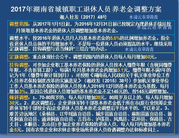 2018年湖南省退休人员养老金如何调整?