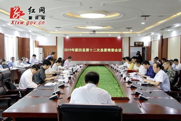 新田召开2019年第十二次县委常委会议