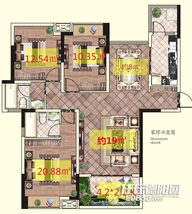 德阳最新花园洋房户型曝光 简直享受到了心尖