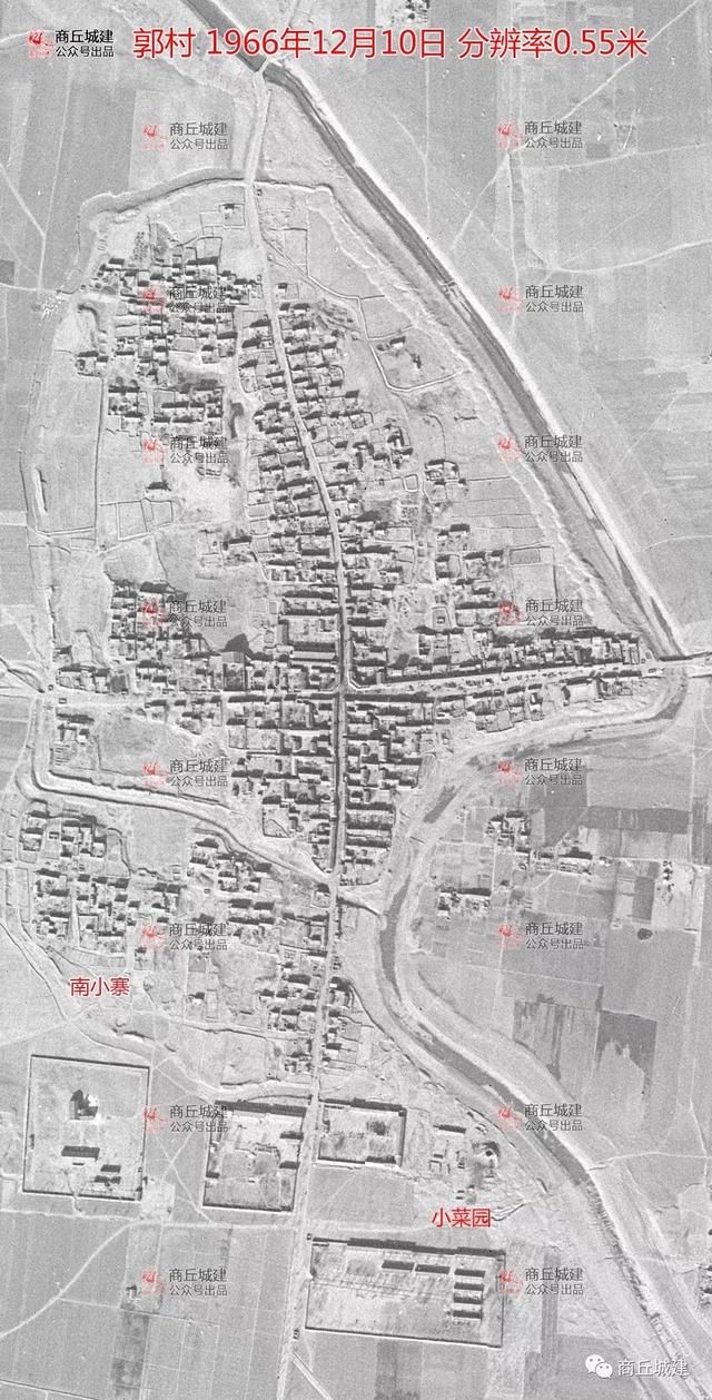 穿越时空 商丘市睢阳区 各乡镇1966年卫星地图