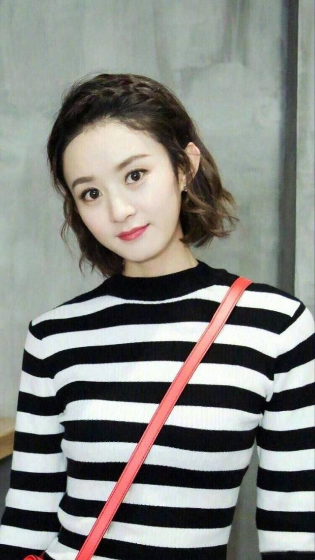 赵丽颖短发配上黑色礼服，简直不能再美!_【今日爆点】