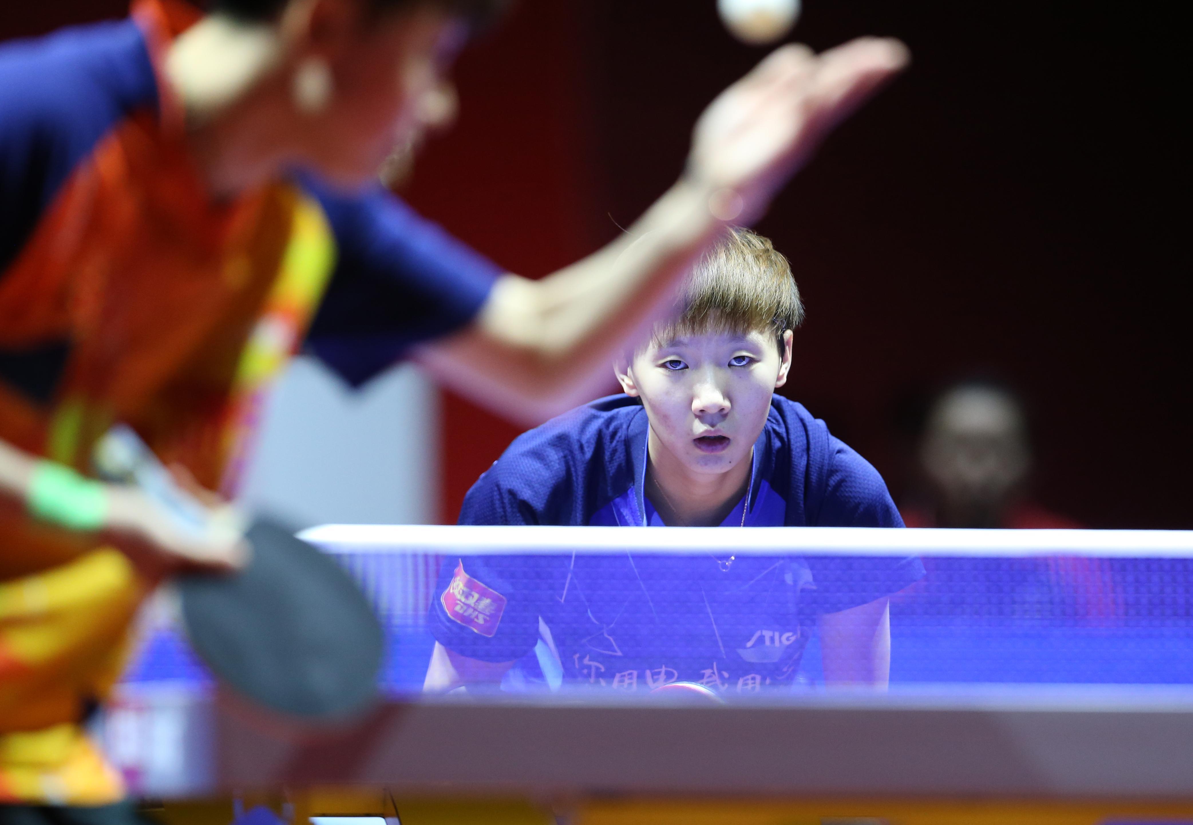 乒乓球--乒超联赛:山东鲁能·潍坊高新队晋级女
