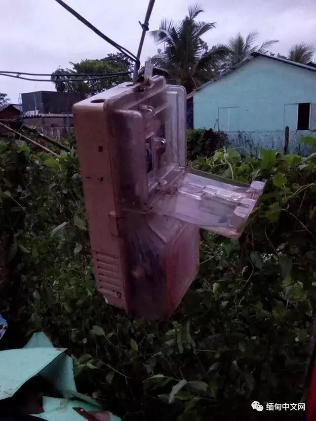 大风大雨太猛烈了！雨后的缅甸很受伤！