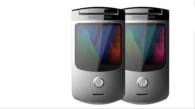 摩托罗拉折叠概念新机:双屏设计+骁龙730+40