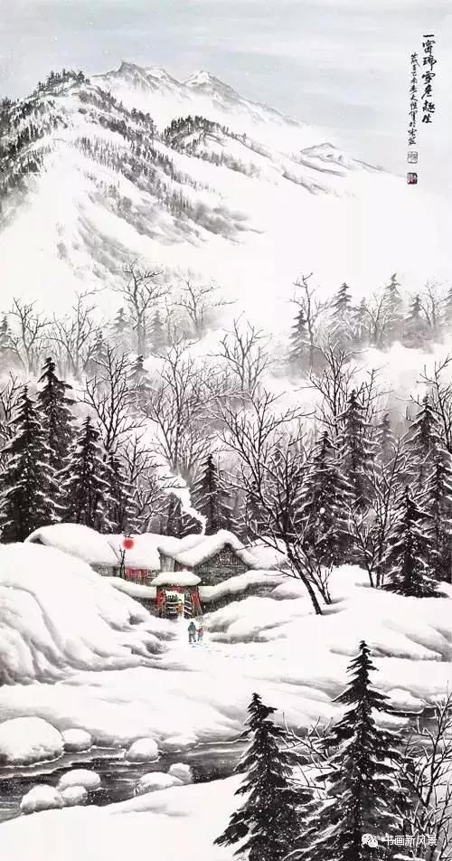 资讯 滚动 正文  欣赏四川画家吴大恺的这些雪景山水,会把我们一下勾图片