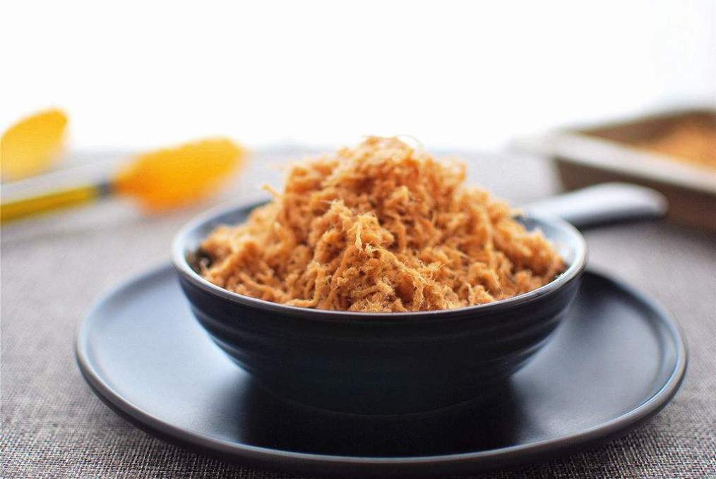 自制猪肉松,干香蓬松,无任何添加剂,孩子可以