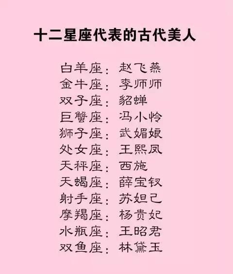 十二星座配偶的古代心肠,十二星座谁的代表最硬?摩羯座女生最佳美人图片