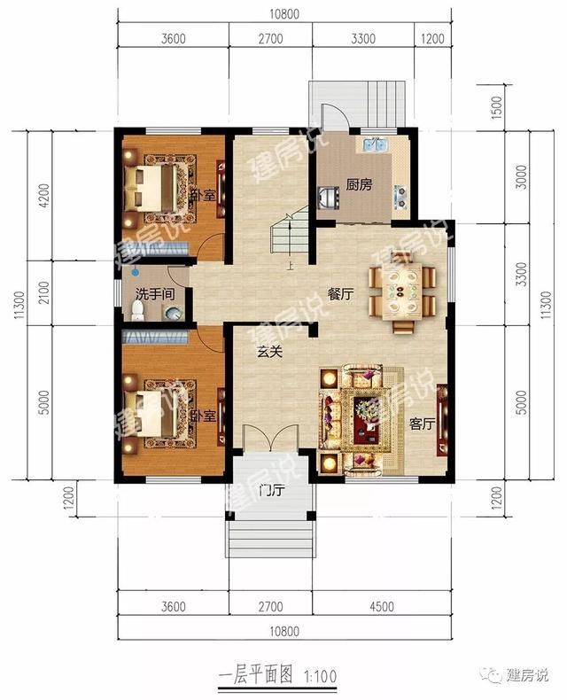 5套120平左右的别墅，经济实惠，家家户户都建的起