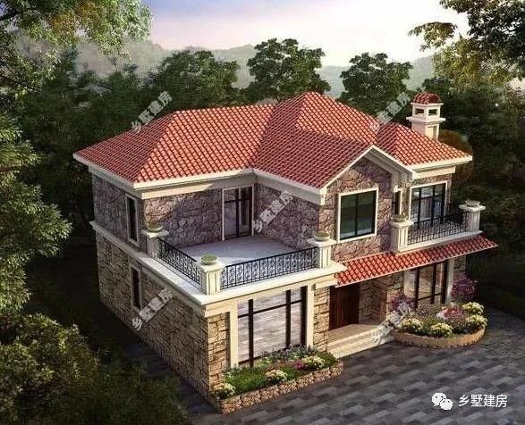 3款农村小别墅,坡屋顶加老虎窗设计,清新自然