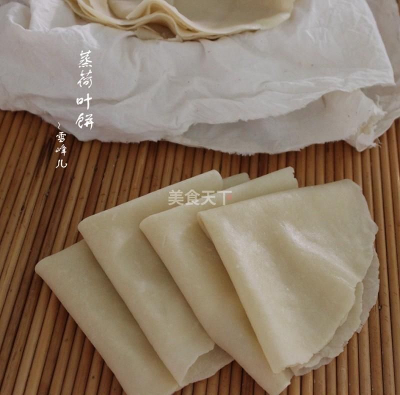 正宗的春饼要薄如纸，一种烫面两种饼!