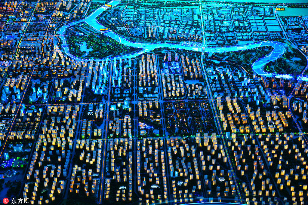 探访安徽颍上规划馆 数字沙盘揽尽这座生态、宜居城市