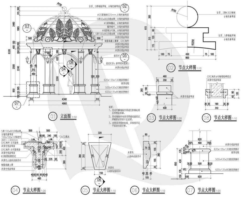 恒大、万科地产园林景观施工图集