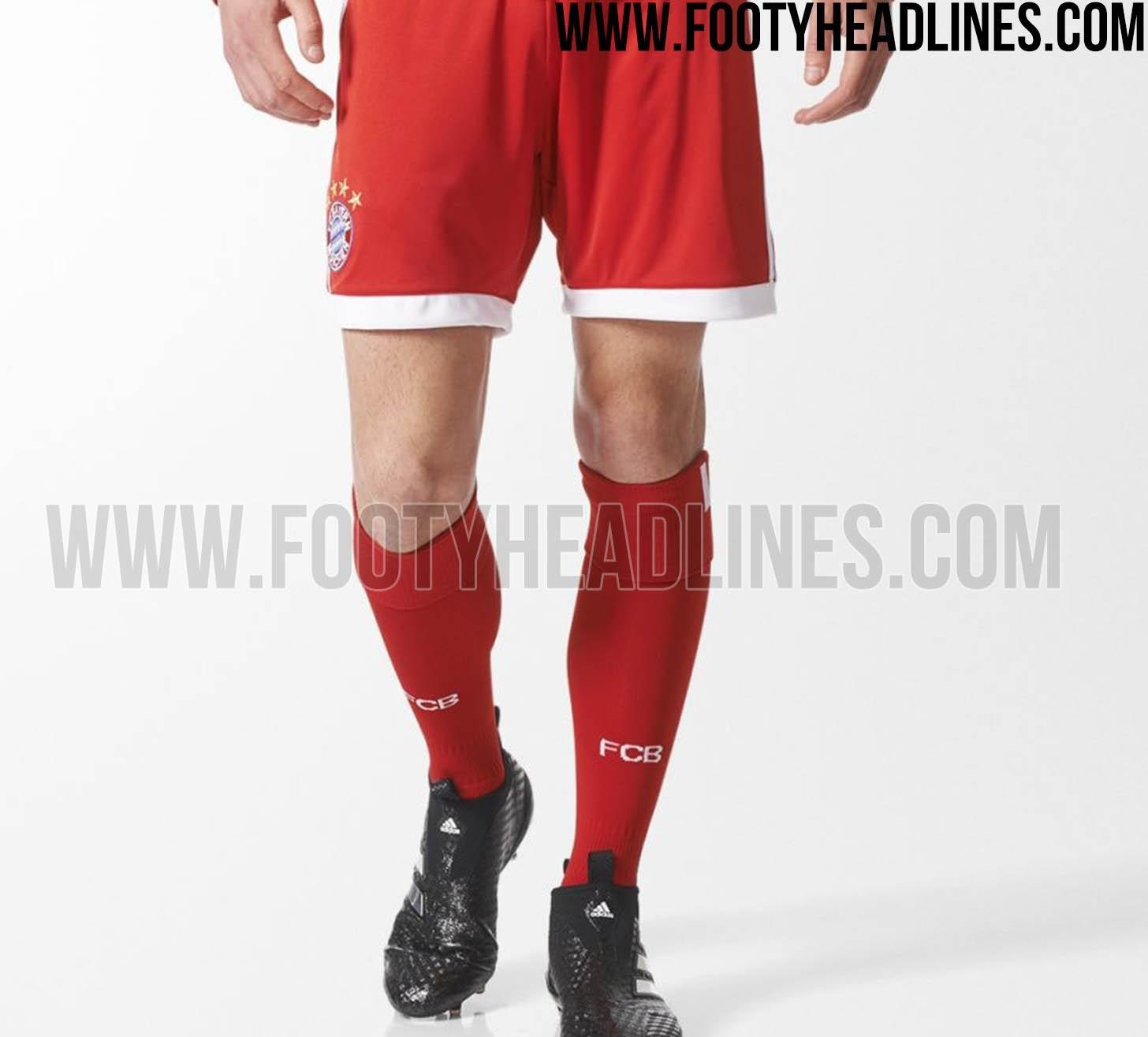 拜仁慕尼黑2017-18赛季全新主客场球衣谍照曝