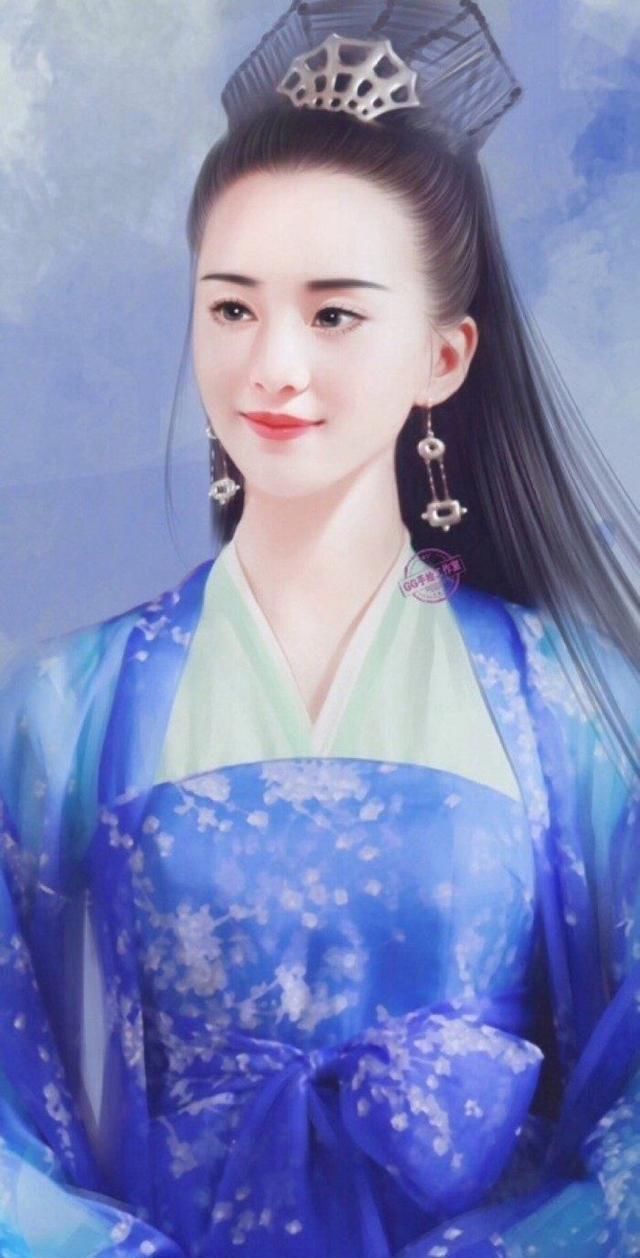 女星古装手绘照,个个是女神范,唯独刘诗诗画风变了