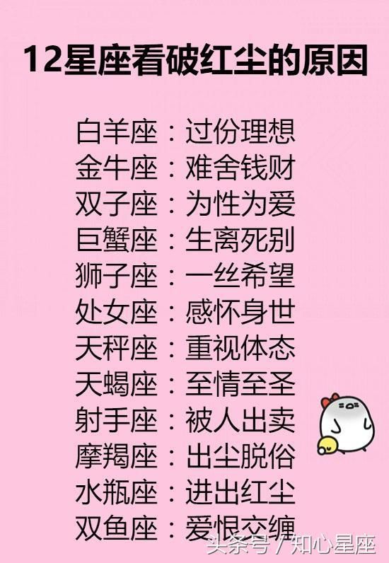 12星座看破红尘的原因：巨蟹会因为生离死别看破红尘，你呢？