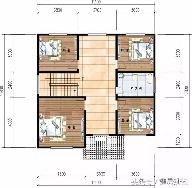 3栋面宽11.1米的二层别墅，准备20多万建房的优质选择