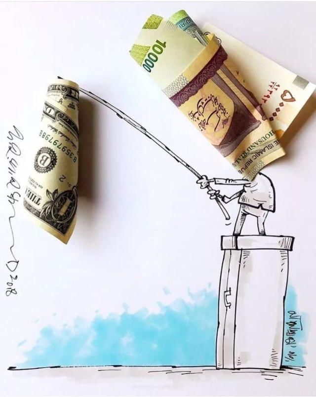 伊朗里亚尔遭遇断崖式贬值，民众都在排队抢购美元