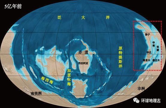 中国38亿年来的数次海陆变迁!