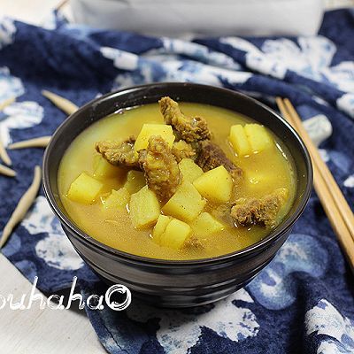咖喱牛肉莜面鱼鱼
