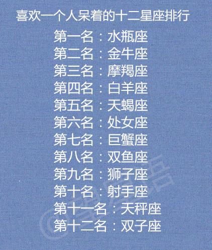 星座排名第一的是_十二星座排名(3)