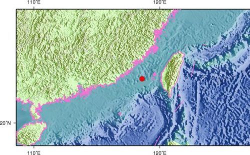 广东浙江今天哪里地震了 11月26日台湾海峡6