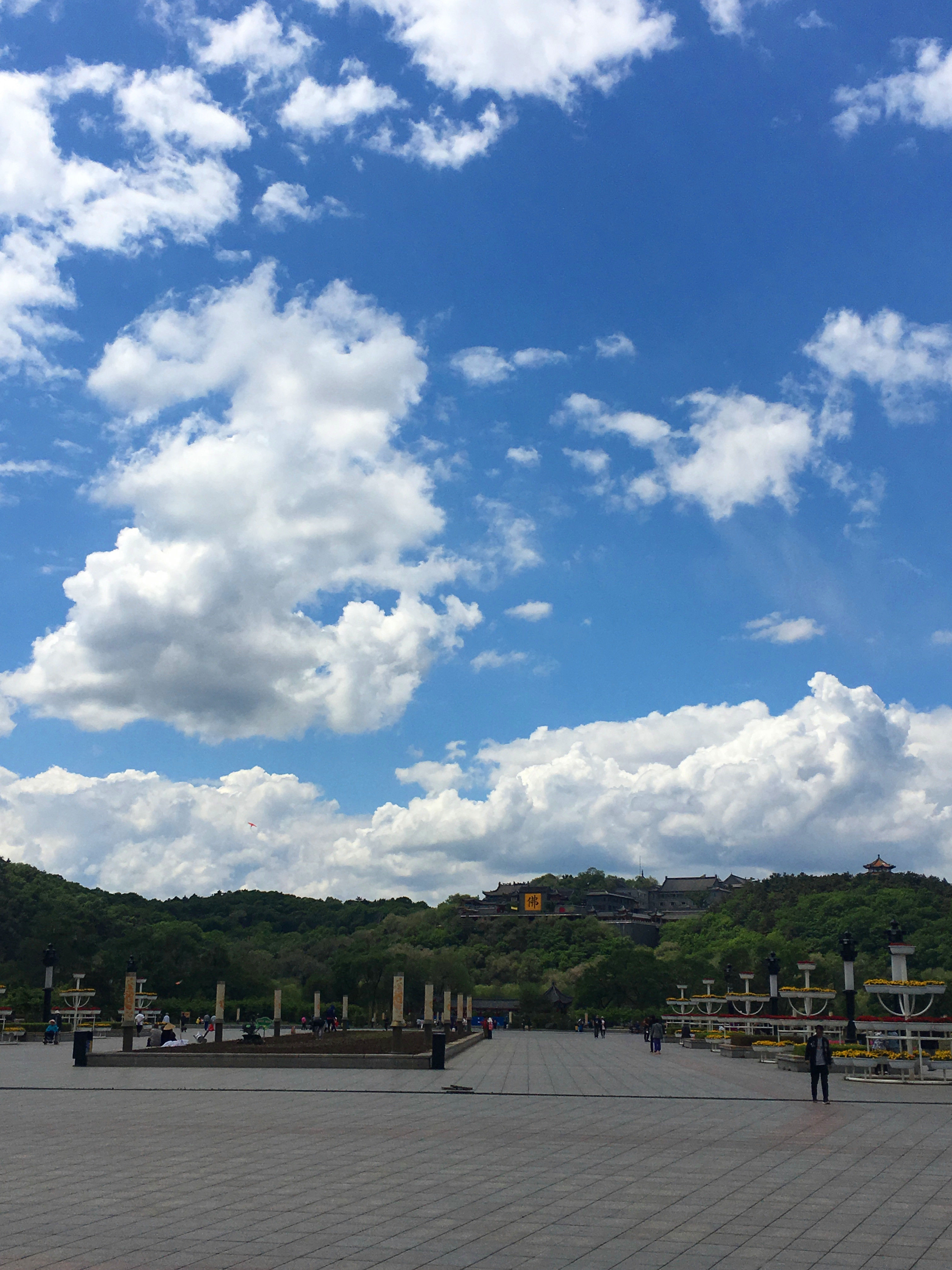 吉林市天气晴好 蓝天白云尽收眼底!