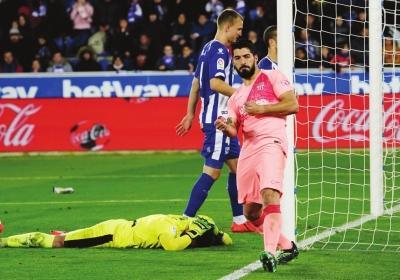 巴萨力擒阿拉维斯 有望提前四轮西甲夺冠