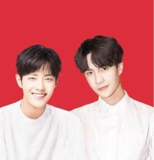 肖战跟王一博合照