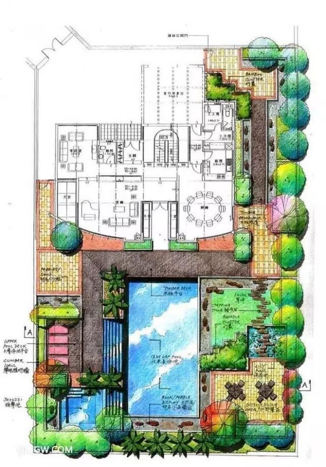 50张高清庭院设计平面图来啦~