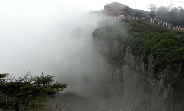 我跳崖了,不用等我22岁小伙峨眉山旅游 留最