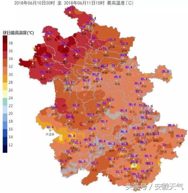 安徽准备，迎接35℃的热情