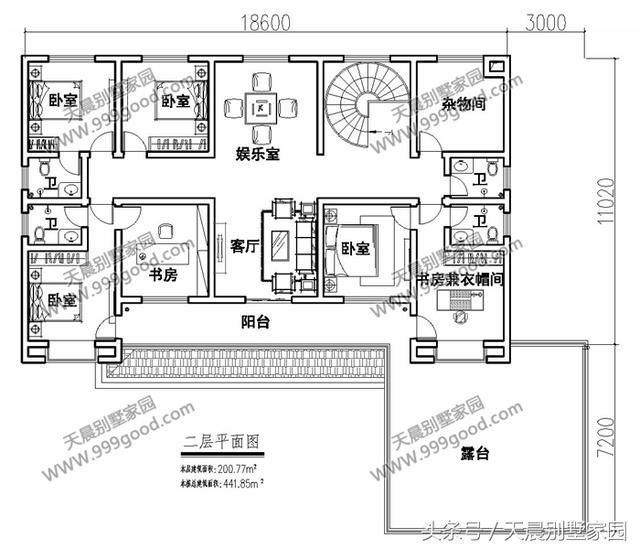 3款农村2层别墅，主房+附房+院子，30来万的造价，布局超接地气！