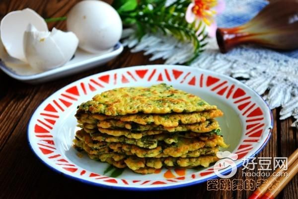 初夏之味鹅蛋韭菜饼