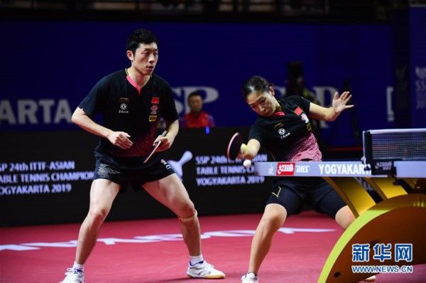 乒乓球亚锦赛刘诗雯许昕