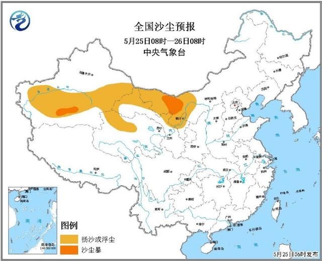 长江中下游沿岸多地大到暴雨 新一轮沙尘天气将袭西北5省区