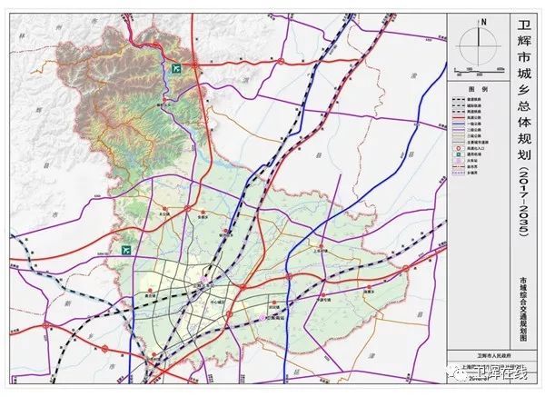 卫辉市城乡总体规划(2017-2035)公示(附规划图)