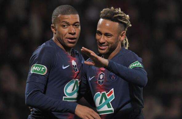 法国杯-内马尔传射姆巴佩点射 巴黎4-0大胜晋级