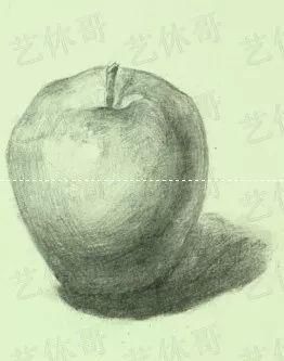 素描系列一步一步学画苹果静物素描