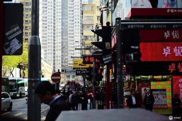 人车匆匆高楼林立，香港印象