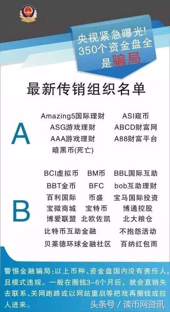 区块链里的传销名单，警惕资金诈骗！