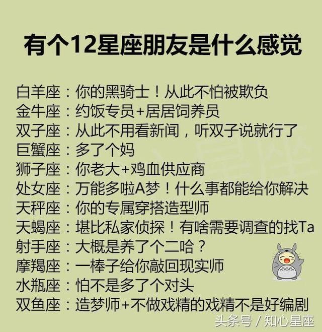 有个12星座朋友是什么感觉？12星座什么时候最想你