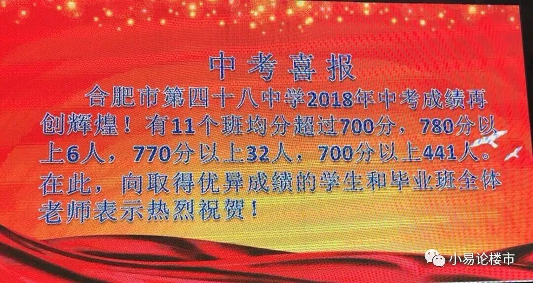 2018年合肥最新初中学区排名